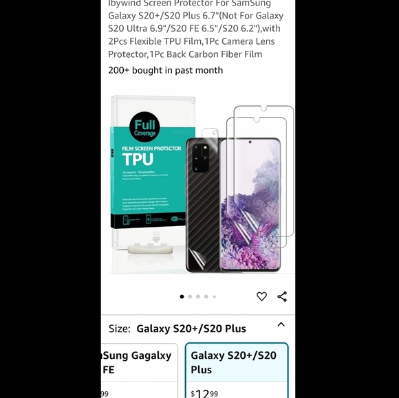 2 phone cases (pink unused), screen protector set with privacy hydrogel films - Picture 3 of 8